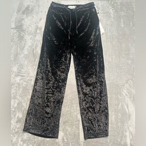 Honor The Gift Pajama Pants Velvet Women’s Small Black Lounge